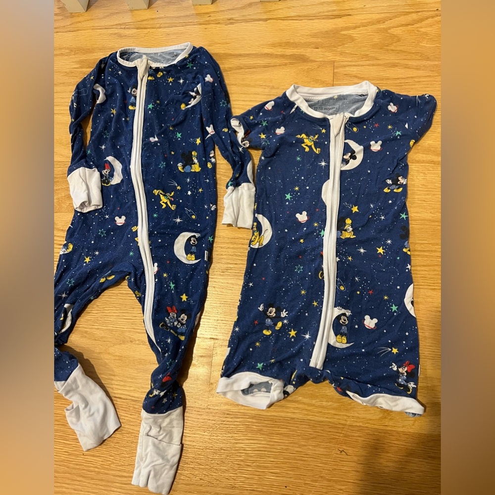 Little Sleepies Mickey and Pals zippy and shirty set